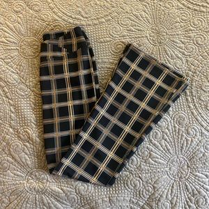 Plaid Flare Pants